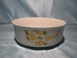 Retro alpine yellow flower bowl