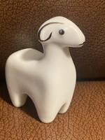 Hollóházi porcelán fehér platina bari