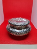 Antique silver sugar bowl with beautiful convex decorations for sale & exchange