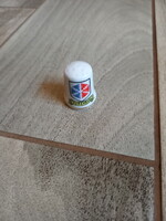 Érdekes régi porcelán gyűszű (Courchevel)