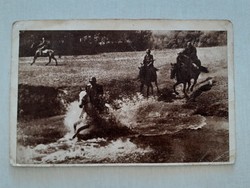 Régi fotó 1951 lovas katona fénykép képeslap
