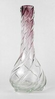 1M187 old twisted blown glass vase decorative vase 24 cm