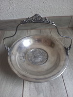 Stunning antique silver plated centerpiece/tender (25x7.5x21 cm)