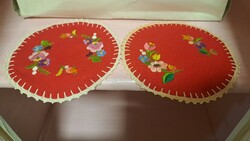 Hímzett  kalocsai vászon  dísz terítők
