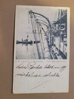 I. vh VI. Károly Cirkálóról mentő csónakok daruzása 1915