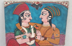 Indiai  festmény modernista art deco Alkudható'