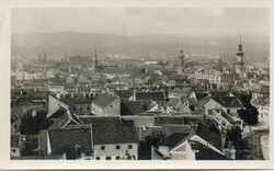 210 --- Futott képeslap, Sopron, látkép