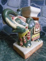 Virágtartó szobor asztali elefánt kerámia indiai 13*12*6 cm