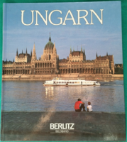 Képeskönyv - Ungarn - Berlitz kiadó, 1984, német nyelvű útikalauz, könyv
