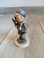Csodás régi Hummel Goebel porcelán figura: kéményseprő (10,5x4,8 cm)