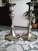 Silver-plated candlesticks from Vienna from the 1900s, marked