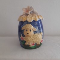 Húsvéti dekoráció, porcelán cukortartó