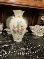 Viktória mintás Herendi porcelán váza, magassága 32 cm