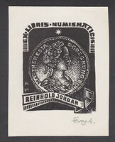 Fery Antal (1908-1994) Ex libris, Numismaticis, Reinhold Jordan