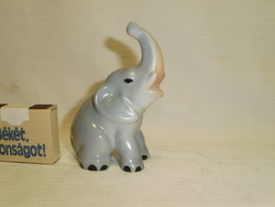 Retro Aquincum porcelán elefánt figura, nipp