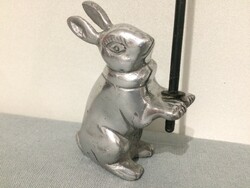 Rabbit aluminum candle holder