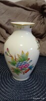 Herendi porcelán váza, Viktória mintás dekorral, pecsétes jelzéssel, hibátlan állapotban.