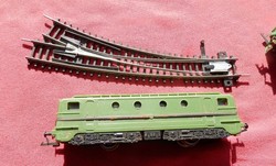 Old railway model tt motor train and gearbox