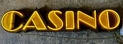 Működik! Retro design Casino valódi neon reklàm