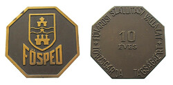 Fősped transport company in Budapest for 10 years of regular membership