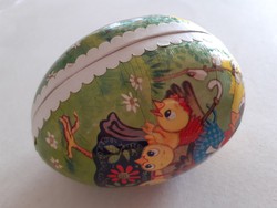 Retro papírmasé GDR húsvéti tojás 11 cm