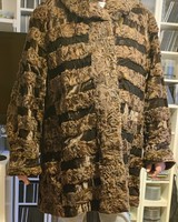 Nemesszörme bunda, vadonatúj, 44-es ,selyem bélésű, 90 cm hosszú, vállszél: 48-50 cm.