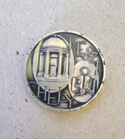 Keszthely silver-plated bronze commemorative medal