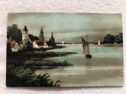 Antik, régi képeslap - Postatiszta                                   -5.
