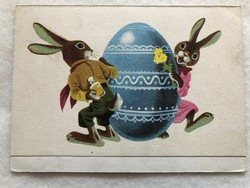 Régi rajzos Húsvéti képeslap                  -5.