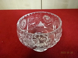 Lipkai crystal glass center table with base, top diameter 9.5 cm.