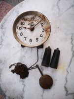 Clock structure, weight winding, 1 pendulum, 2 Russian weights