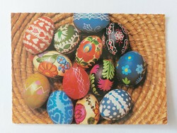 Retro húsvéti képeslap hímes tojás fotó levelezőlap