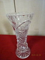 Ajkai kristályüveg váza, magassága 21 cm. Jókai.