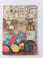 Retro húsvéti képeslap magyar barack pálinka fotó levelezőlap