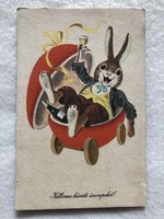 Easter postcard with old drawings - drawing by Tibor Gönczi -5.