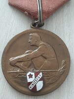 Kinizsi S.E bronz sport érem  1952   Iván szignóval