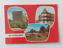 Retro postcard 1988 photo postcard Balatonalmádi aurora hotel