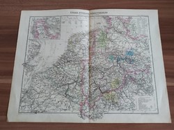 Stieler Iskolai átlásza,Észak-Nyugoti Németország , Hollandia és Belgium (1878)
