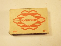 Retro reklám gyufa gyufásdoboz - Hungarocoop Külkereskedelmi Vállalat reklám - 1980-as évekből