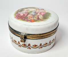 KIÁRÚSÍTÁS!  Porcelán ékszertartó rézbetéttel