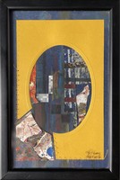 Original collage of 23x15 cm by Ferencz Tóth (1947-2021), mixed media