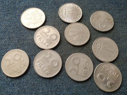 Magyarország 10 db 20 fillér LOT (id74435)