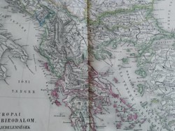 Stieler's school atlas, European Turkish empire, Danubian principalities and Greek country (1878)