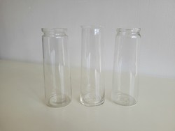 Old vintage 3 pcs small-sized canning jars for kitchen decoration