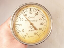Antik régi mérő hőmérő Feszmérő és Hőmérő Ipar Gyári jegy gyártó, jelzéssel
