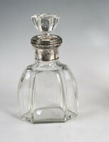 Liqueur bottle with silver neck