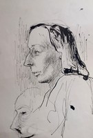 Portrait - ink drawing (30x21 cm)
