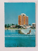 Retro képeslap 1974 fotó levelezőlap Balaton vizisíelő