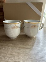 Hollóháza gold-rimmed coffee cups from Pannonia too!