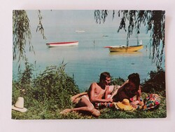 Retro képeslap fotó levelezőlap Balaton